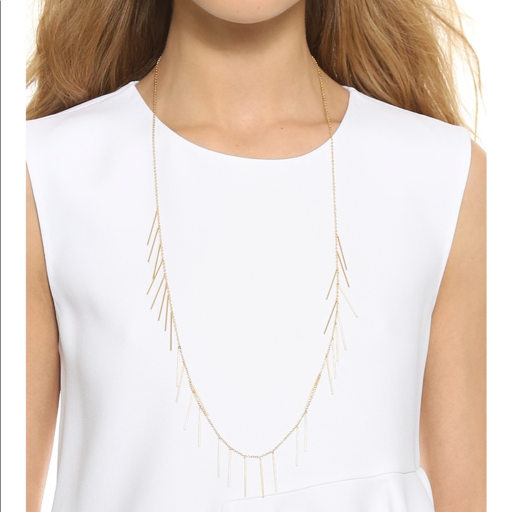 Dangle Bar Multi Necklace - Picture 2 of 6